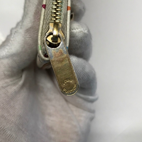 Louis Vuitton White Multicolore Monogram Pochette - Picture 6 of 8